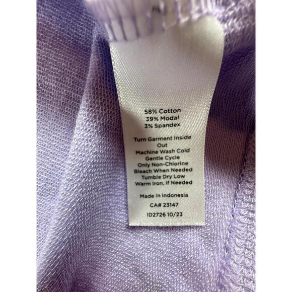 Talbots Womens Size L Light Purple Textured Knit UPF 50 UPF Casual sun protect - Picture 6 of 7